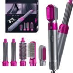 5 in 1 Hair Styler - Multifunctional 5 in 1 Hot Air Styler Professional 5 in 1 Detachable Hair Styler/Hair Dryer Styling Tool