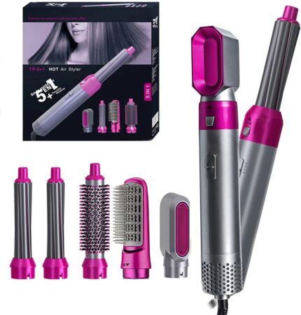 5 in 1 Hair Styler - Multifunctional 5 in 1 Hot Air Styler Professional 5 in 1 Detachable Hair Styler/Hair Dryer Styling Tool