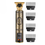 Digital T9 Professional Trimmer Rechargeable For Men With LCD Display, Beard Trimmer With 3 Combs, Oil/Cleaning Brush, 180 Minutes Runtime - Battery Powered